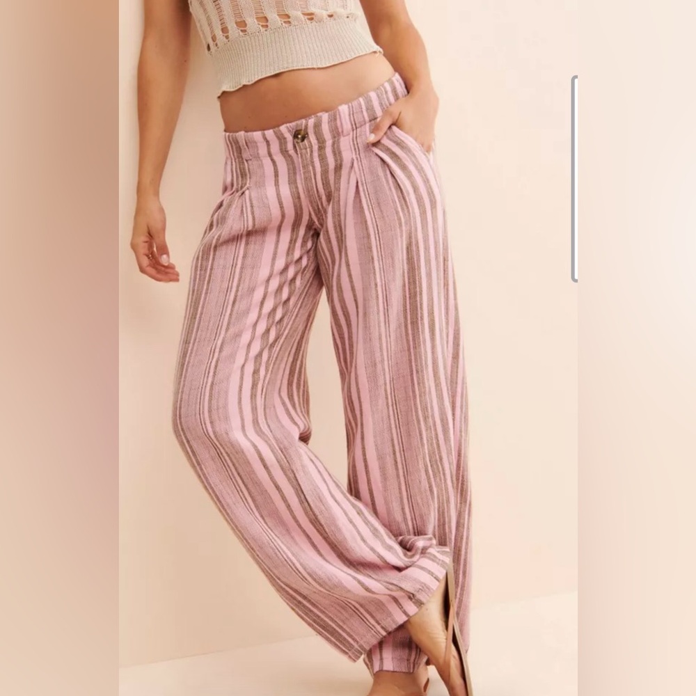 Striped Pink Women's Pants